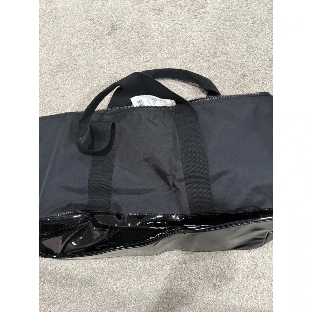 Burberry Fragrances Black‎ Patent Trim Weekend Travel Duffle Bag Gift